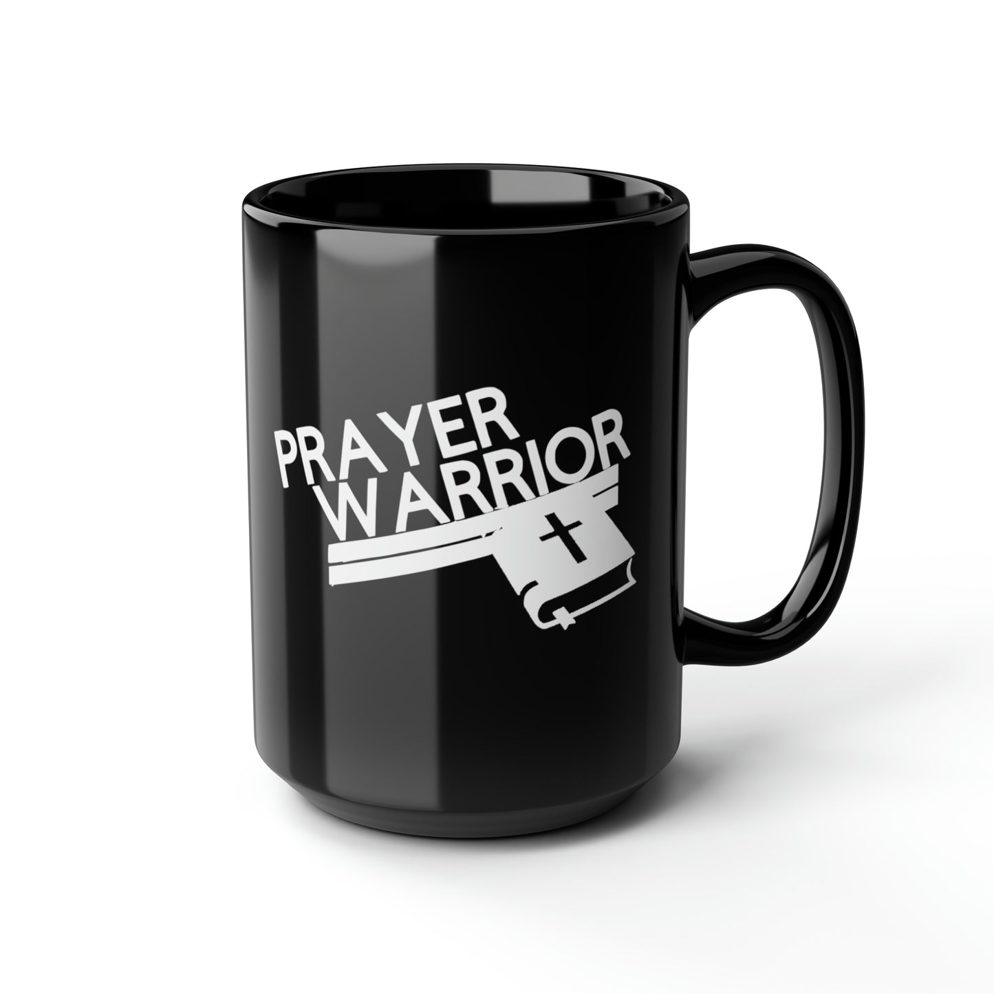 Prayer Warrior Black Mug 15oz