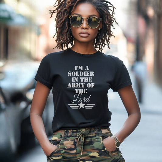 I'm A Soldier In the Army of the Lord Premium Tee