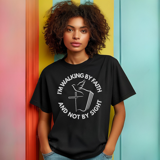 I'm Walking By Faith and Not By SIght Premium Tee