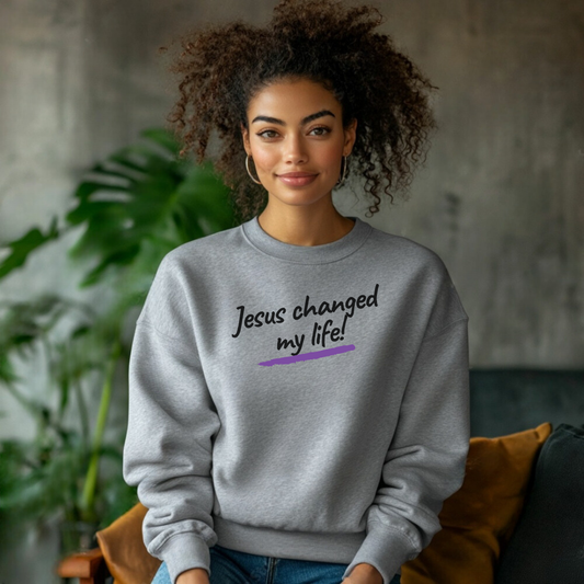 Jesus Changed My Life Premium Sweatshirt