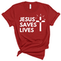 Jesus Saves Lives Premium Tee