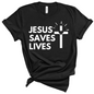 Jesus Saves Lives Premium Tee