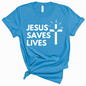 Jesus Saves Lives Premium Tee