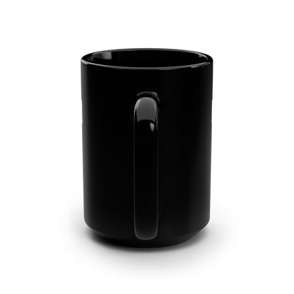 No Drama, Just God, Growth and Goals Black Mug, 15oz
