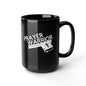Prayer Warrior Black Mug, 15oz