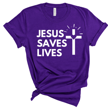 Jesus Saves Lives Premium Tee