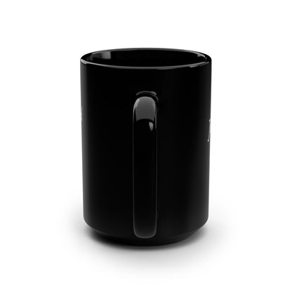 Jesus Changed My Life Black Mug, 15oz