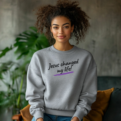 Jesus Changed My Life Premium Sweatshirt