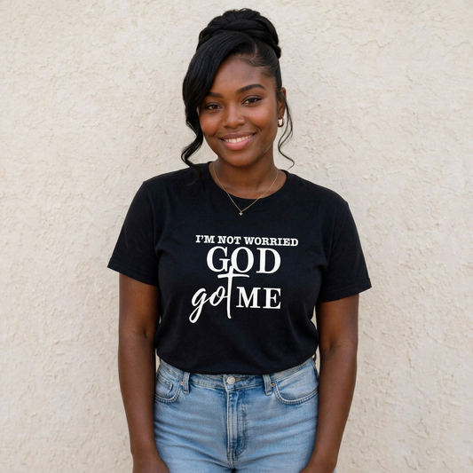 Square cover with full hairstyle and tee design