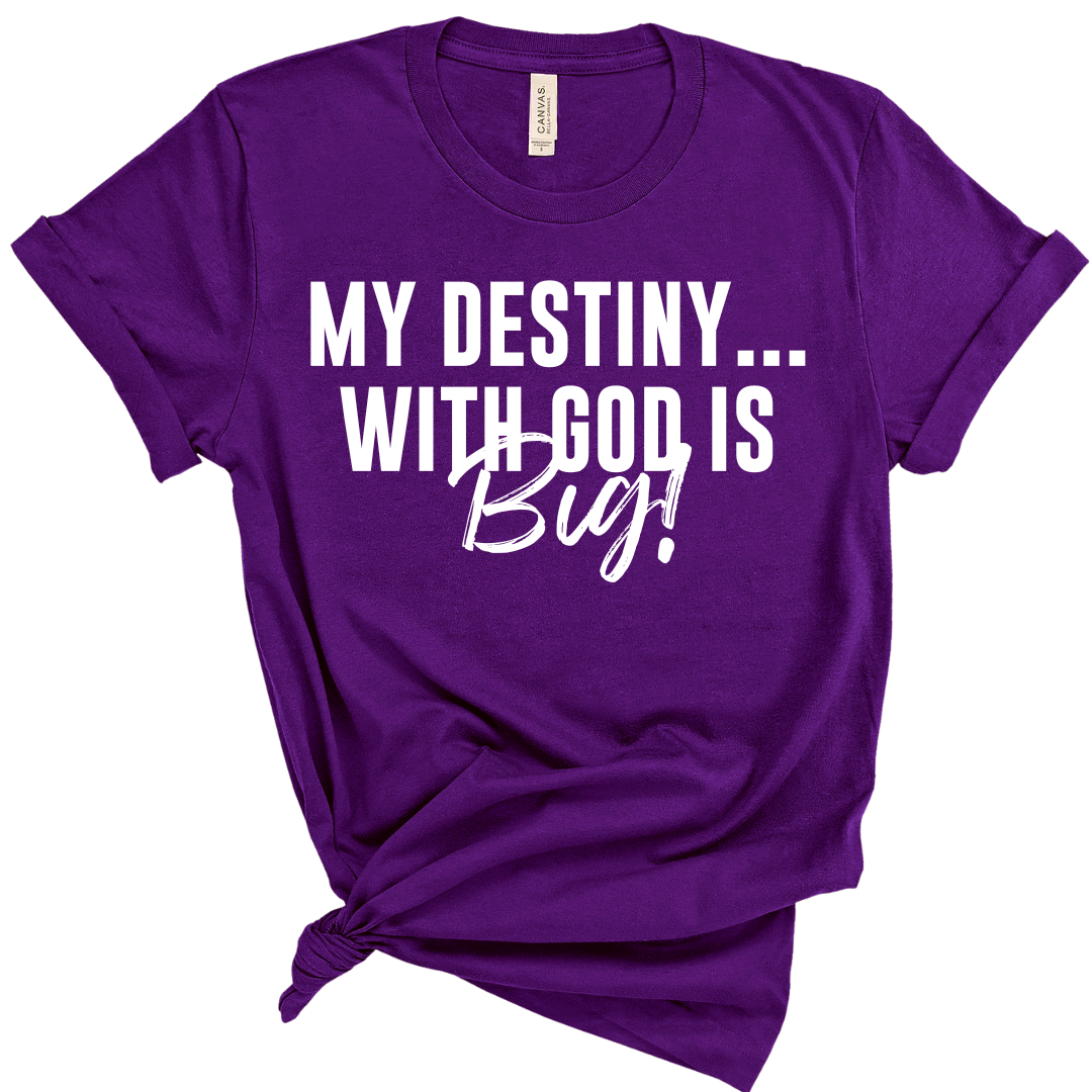 My Destiny With God Is Big Unisex T-Shirts