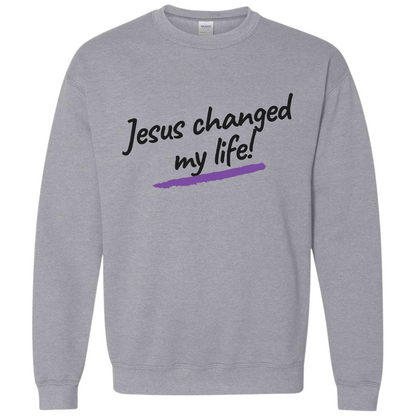 Jesus Changed My Life Premium Sweatshirt