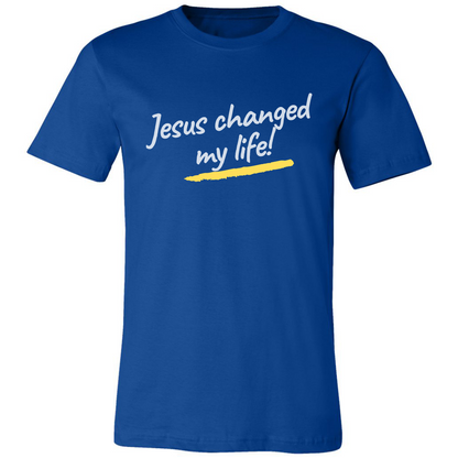 Jesus Changed My Life Premium Tee